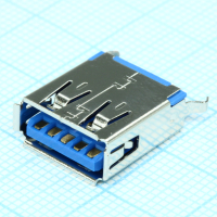 484080003 Разъем USB, тип A, USB 3.0, розетка, 9 выводов, угловая, DIP монтаж Molex pe429379 фото