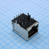 LPJ0011BBNL Разъем RJ-45 (розетка) угловой c индикацией на плату LINK-PP pe569411 фото