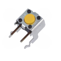 B3F3102 Кнопка тактильная 6х6мм угловая h=0.9mm усилие нажатия 1.47N(150гр) 0.05А 24В монтаж в отверстие OMRON pe464196 фото