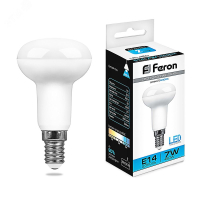 Лампа светодиодная LED зеркальная 7вт Е14 R50 дневной 25515 Feron pe802116 фото