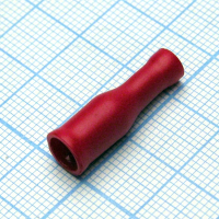 FRV1.25-156 наконечник кабельный - гнездо трубчатое полностью в изоляции d=4мм, сеч. пров. 0.5-1.5мм YCD pe158788 фото