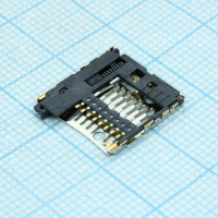 2201778-1 Сокета Memory Card RCP 8 контактов 1.1мм угловая для поверхностного монтажа ток контакта 0.5A лента на катушке TE Connectivity pe366148 фото