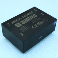 AME30-24SMAZ AC/DC, 30Вт, вход 90…264В, выход 24В/1.25А, изоляция 4000В AC, КПД 83%, максимальная емкостная нагрузка не более 560мкФ, 90.5x63x30мм, -40…85°C, пластик AIMTEC pe139078 фото