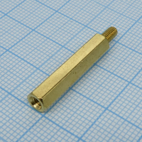 PCHSN-25 Стойка латунная, без покрытия шестигранная М3 отверстие-винт, L=25мм KLS pe367942 фото