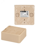 Коробка распаячная КР 100х100х44 ОП сосна IP40, инд. штрихкод SQ1401-0409 TDM ELECTRIC pe726343 фото