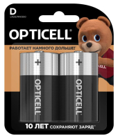 Элемент питания алкалиновый D/LR20 1.5В (блист. 2шт) Basic 5051005 Opticell pe664903 фото