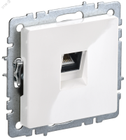 BRITE Розетка компьютерная RJ45 кат.6 РК11-БрБ белый BR-K10-2-K01 IEK pe807239 фото