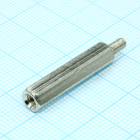 H-L2500-3100-5-03-1N1W Стойка латунная никелированная шестигранная М3 отверстие-винт, L= 25мм CONNFLY pe367943 фото