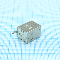 DS1099-01-WN0-FE Разъем USB B розетка прямая на плату, белый изолятор, монтаж в отверстия CONNFLY pe515143 фото