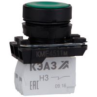 Кнопка КМЕ4511м-зеленый-1но+1нз-цилиндр-IP54- 248247 КЭАЗ pe702792 фото