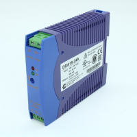 DRA18-24A Преобразователь AC-DC на DIN-рейку  18Вт, выход 24В/0.75A, рег. вых 21.6…28.8В, вход 90…265V AC, 47…63Гц / 120...370V DC , изоляция 3000V AC, : 115х90х23мм, -20…+71°С, винтовые клеммы CHINFA pe153673 фото