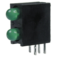 L-934DB/2GD Светодиодный модуль 2LEDх3мм/зеленый/568нм/8-20мкд/60° Kingbright pe315721 фото