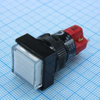 D16LMS1-1ABHW Кнопка с LED подсветкой 250В/5А DECA pe550218 фото