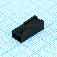 436400201 Корпус разъема 2 контакта 3мм вилка монтаж на кабель серия Microfit пакет Molex pe352843 фото