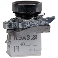 Кнопка КМЕ4110мС-черный-1но+0нз-цилиндр-IP40-КЭАЗ 354432 КЭАЗ pe1012299 фото