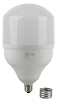 Лампа светодиодная высокомощная STD LED POWER T160-65W-4000-E27/E40 65Вт T160 колокол 4000К нейтр. бел. E27/E40 (переходник в компл.) 5200лм Б0027923 Эра pe695115 фото