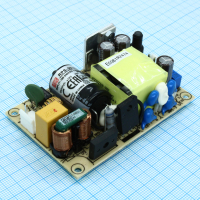 RPS-30-12 AC-DC med, 30Вт, вход 80…264V AC, 47…63Гц, выход 12В/2.5A, рег.вых 11.4…13.2В, изоляция 4000V AC, открытая плата 76.2х50,8х24мм, -30…+70°С Mean Well pe371275 фото