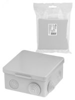 Распаячная коробка ОП 100х100х55мм, крышка, IP54, 8вх. инд. штрихкод SQ1401-0513 TDM ELECTRIC pe688972 фото