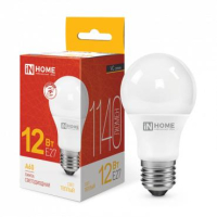 Лампа светодиодная LED-A60-VC 12Вт грушевидная 3000К тепл. бел. E27 1140лм 230В 4690612020235 IN HOME pe575564 фото