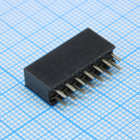 DS1023-2X7SF11 Гнездо на плату 2x7 конт., шаг 2.54мм, высота 8.5мм, позолоч. CONNFLY pe522828 фото