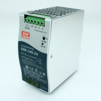 SDR-240-24 Преобразователь AC-DC на DIN-рейку  240Вт, выход 24В/10A, рег.вых=24...28В, вход 90…264VAC, 47…63Гц / 127…370VDC, изоляция 3000V AC, в кожухе : 63х125.2х114мм, -25…+70°С Mean Well pe135501 фото