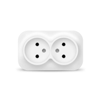 Розетка 2-м ОП 10А IP20 без заземл. бел. 1417 IONICH pe556621 фото