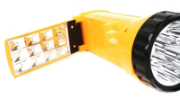 Фонарь аккумуляторный LED3819CSM 9LED + 12SMD 2 режима аккум. SLA 220В желт. 12102/ 12860 Ultraflash pe582990 фото