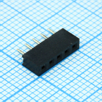 DS1026-01-1X5S8BV Разъем штыревой однорядный, розетка прямая на плату 5 контактов, шаг 2.0мм CONNFLY pe391246 фото