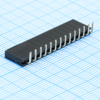 DS1024-1X14R2 Гнездо на плату угловое 1x14 конт., шаг 2.54 мм., длина 8.5мм CONNFLY pe522830 фото