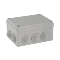 Коробка распределительная ОП 190х140х70мм IP55 10 каб. ввод 54100 DKC pe557136 фото