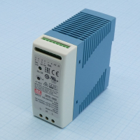 DRC-40B AC-DC с функцией UPS, 40Вт, вход 90...264В АС/127...370В DC, выход1: 27.6В/0…1.45 (0.95 ном.) А, выход зарядного устройства 27.6В/0.5А, изоляция 3000В АС, в корпусе 40х90х100мм, -30...+70°С Me pe369488 фото