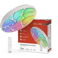 Светильник светодиодный COMFORT SHELL-RGB 75Вт 230В 3000-6500К 6000лм 495х85мм с пультом ДУ 4690612044651 IN HOME pe654672 фото