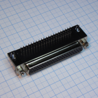 DS1038-62FBNSIA74-0CC Разъем D-Sub высокой плотности, розетка 62 контакта угловая на плату, черный изолятор CONNFLY pe352593 фото
