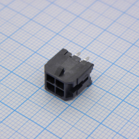 430450412 Прямоугольный разъем, Серия Micro-Fit 3.0 43045, 4 контакт(-ов), Штыревой Разъем, 3 мм Molex pe353105 фото