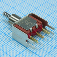 7103MD9V3BE Тумблер ON-OFF-ON SPDT круглый  20В 0.4ВА монтаж на кронштейн медицинского применения россыпь C&K COMPONENTS pe551505 фото