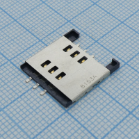 1050480001 Низкопрофильный держатель SIM карты 1.45мм Molex pe367441 фото