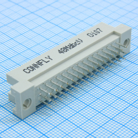 DS1119-48M0V13 Разъем (вилка)  DIN 41612 тип C 48pin (3х16), шаг 2.54мм трехрядный прямой (ряд АBC) CONNFLY pe374865 фото