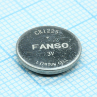 CR1225 Li, MnO2 батарея типоразмера R12, 3В, 0.05Ач, стандартная форма, -20...70 °C Fanso pe399186 фото
