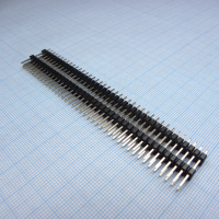 DS1029-04-2X40P8BVB10-B Штыревой соединитель, 2х40 шаг 2,54мм.,двухрядный (A=6.00мм, H=10.40мм, B=3.00мм) CONNFLY pe343890 фото