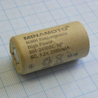 Аккумулятор 23х43мм MH-2400SC/HP Minamoto pe158546 фото