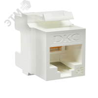 Модуль Keystone RJ45 CAT5E неэкранированный(UTP), 180 градусов, белый(форм-фактор A10) RNK5EU180WH DKC pe709714 фото
