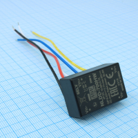 NLDD-700HW DC/DC LED понижающий, вход 10…56В, выход 6…52В/0.7А, КПД до 96%, вход On/Off/DIMM, 32.1x20.5x12.5мм, проводные выводы, -40…50°C, пластик Mean Well pe471123 фото