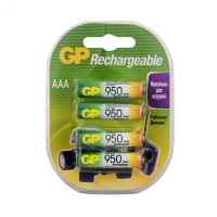 Аккумулятор перезаряжаемый GP 95AAAHC AAA, емкость 950 мАч. в клемшеле 8846 GP Batteries pe818771 фото