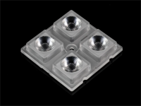 AJHB50D4LED5050T15G Групповая квадратная линза 2x2 на 4 светодиода 5050/3535/3030 , ~15°, 50x50мм H:7.5мм ASAHI OPTICS pe778579 фото