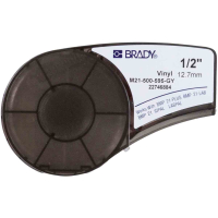 brd139739 M21-500-595-GY лента 12.7 мм/6.4 м, винил, черный на сером BRADY pe942933 фото
