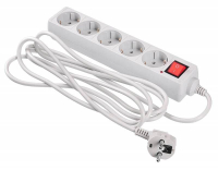 Удлинитель с сетевым фильтром 5х3м с заземл. 7А IP20 500SL-3-G 1.5кВт CCA сер. 354124 BURO pe558421 фото