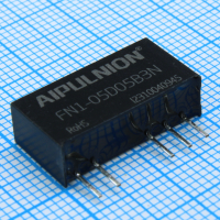 FN1-05D05B3N DC/DC, 1Вт, вход 4.5…5.5В, выход ±5В/±0.1А, изоляция 3000В DC, КПД 76…80%, максимальная емкостная нагрузка не более 220мкФ, SIP7, 19.65x6x10мм, -40…105°C, пластик AIPULNION pe568149 фото