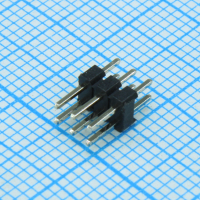 DS1025-05-2X3P8BV1-B Разъем штыревой двухрядный, вилка на плату прямая 6 контактов (2х3), шаг 2мм CONNFLY pe522837 фото