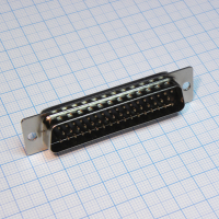 DS1033-50MBNSISS Разъем D-Sub, вилка 50 контактов под пайку, черный изолятор CONNFLY pe339286 фото