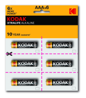 Батарейка LR03-12BL perforated (6x2BL) XTRALIFE [KAAA-2x6 perf] (144/576/43200) NEW СТРОГО КРАТНО 12 шт Б0038793 Kodak pe768598 фото